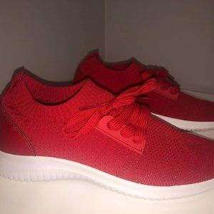 Unused Red Sneakers